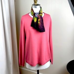 Talbots cashmere pullover sweater. Womens. Pink. Size XL. Nearly new condition.